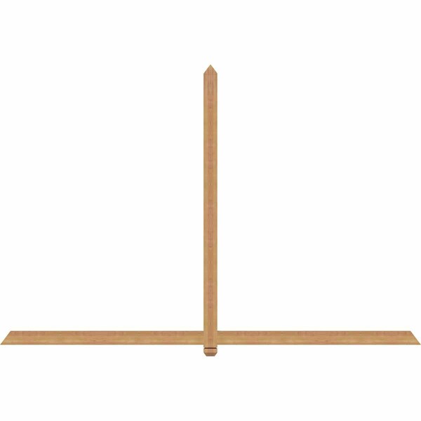 Ekena Millwork Eugene Smooth Timber Gable Bracket, Western Red Cedar, 108"W x 72"H x 1 1/2"D x 3 1/2"F, 16/12 Pitch GBW108X72X0204EUG00SWR - main